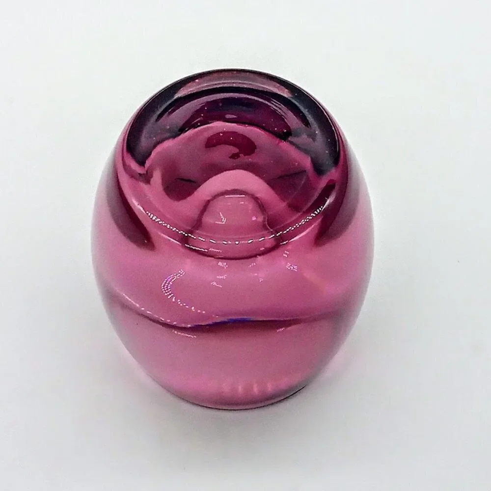 Crate & Barrel Amethyst Diva Glass Votive Candle Holder